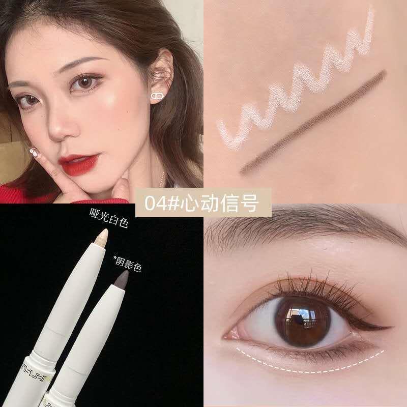 Bút Kẻ Mắt Tơ Tằm Hai Đầu Mịn Ánh Ngọc Trai Trang Điểm Tự Nhiên Cho Nữ | BigBuy360 - bigbuy360.vn