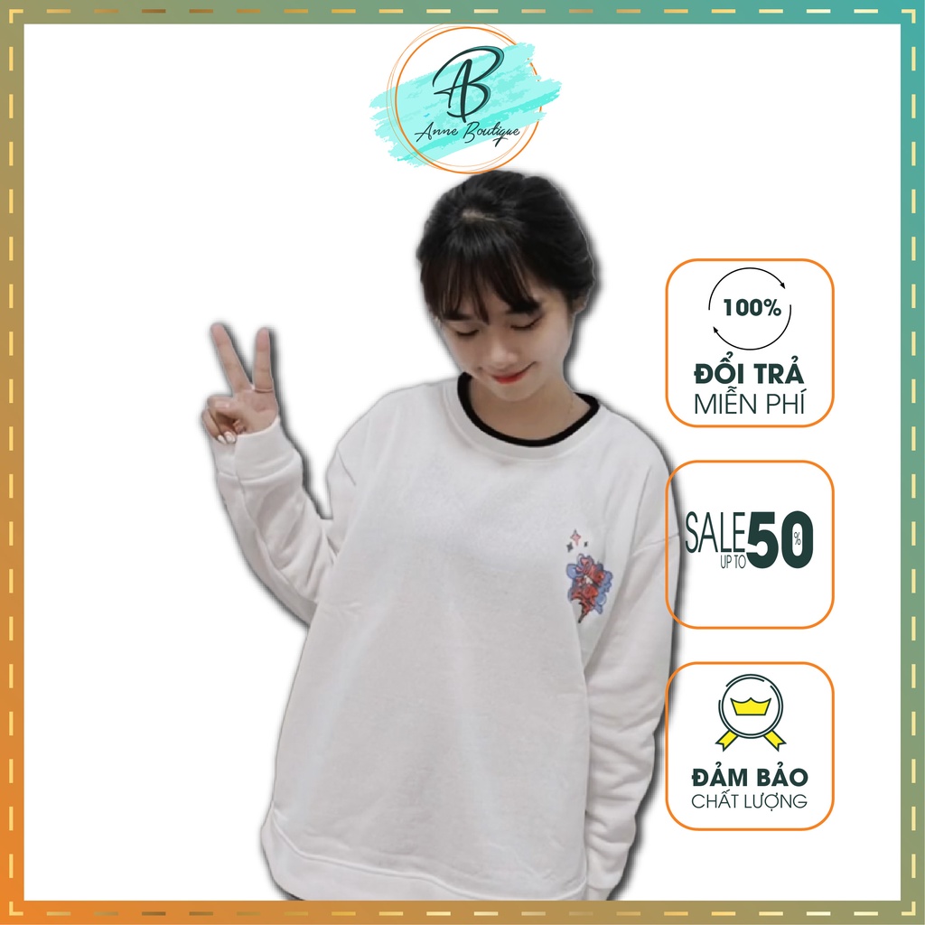 [Có Video+Ảnh Thật] Áo Sweater Nỉ In Chữ Jungle Tiger, Áo Sweater Nam Nữ 2 Màu Hot Trend Anne Boutique Mã 598