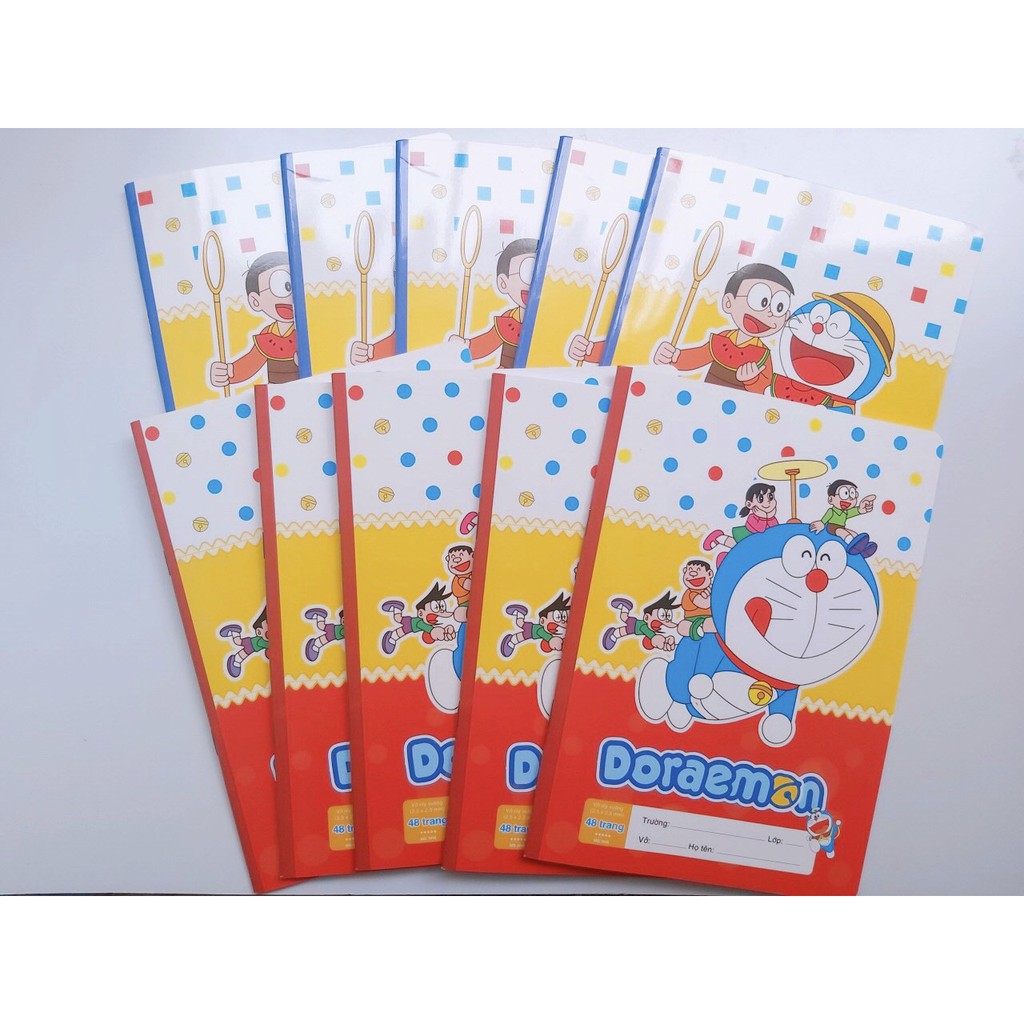 Vở ô ly (4 ly) cao cấp Doraemon 48-80 trang