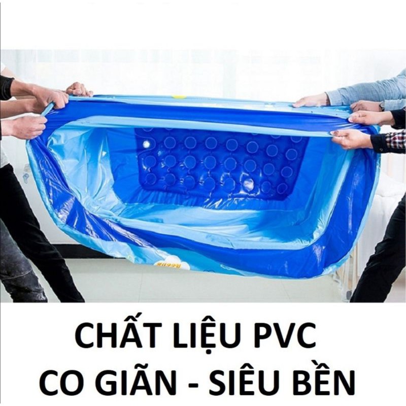 Bể bơi cho bé loại dày thành cao 1m5 Hồ bơi trong nhà đáy 2 lớp chống trượt