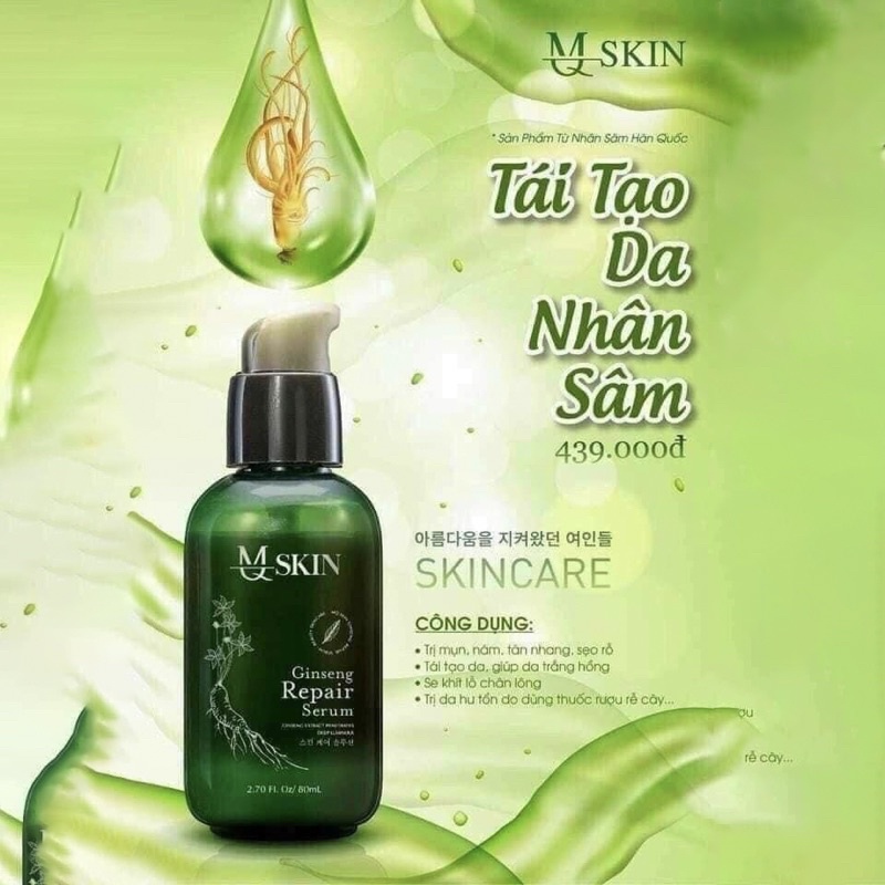 Serum tái tạo da mqskin sâm 1