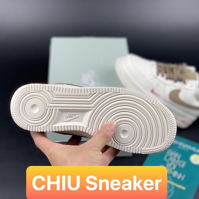 Giày thể thao Sneaker Air Force 1 Vệt Nâu Phiên bản SC - giay AF1 vệt nâu