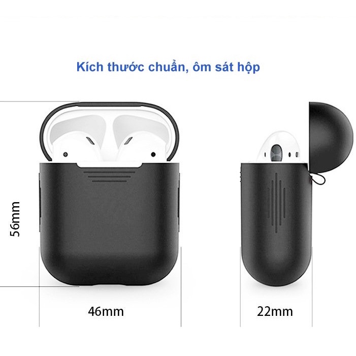 [Case Airpods cơ bản] Ốp bảo vệ cho tai nghe Airpods 1/2/3/Pro, i12, i27... Chất liệu silicone dẻo - Nhiều màu sắc