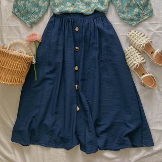 Chân váy dài linen 3