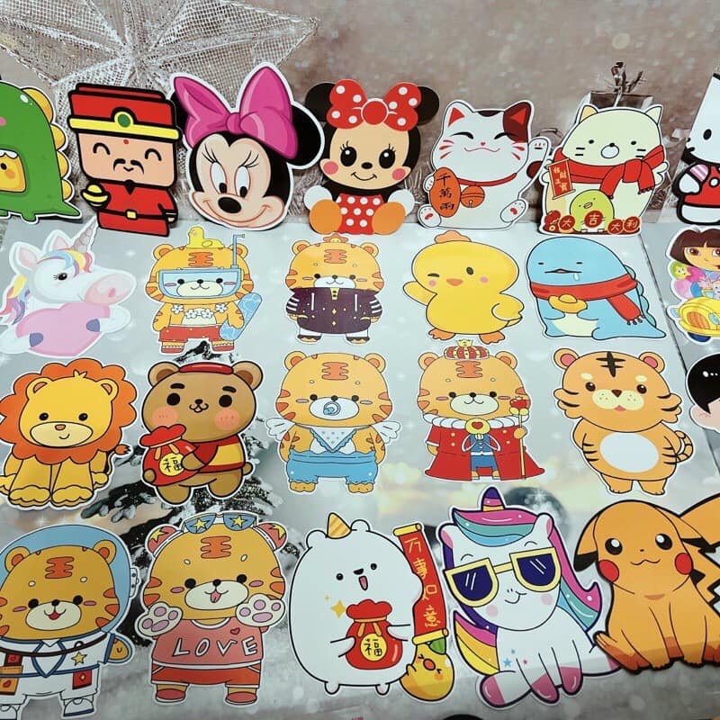 Lì xì chibi Tết 2022 hàng loại 1 bóng đẹp, phong bao lixi hoạt hình chipi nhiều mẫu cho bé.