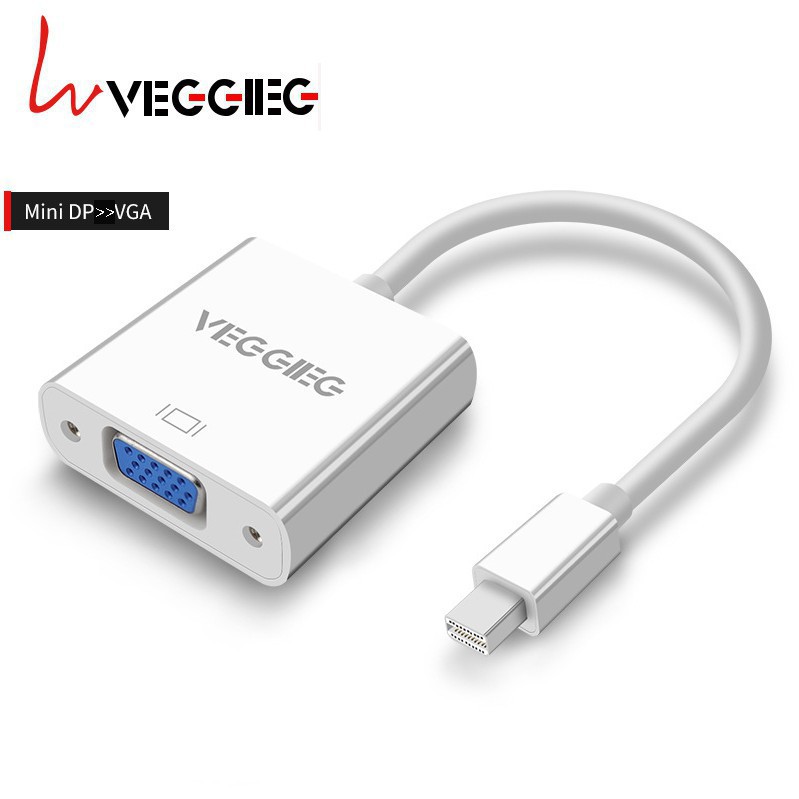 Cáp Chuyển Mini Displayport Sang Vga VEGGIEG - Thunderbolt To VGA  cho Macbook