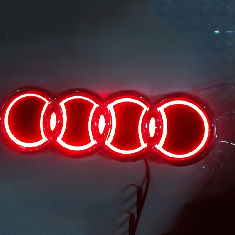 Logo 5d Led Cho Xe Audi A3 A4 A5 A6 A7 A8 Tt Quattro Rs4