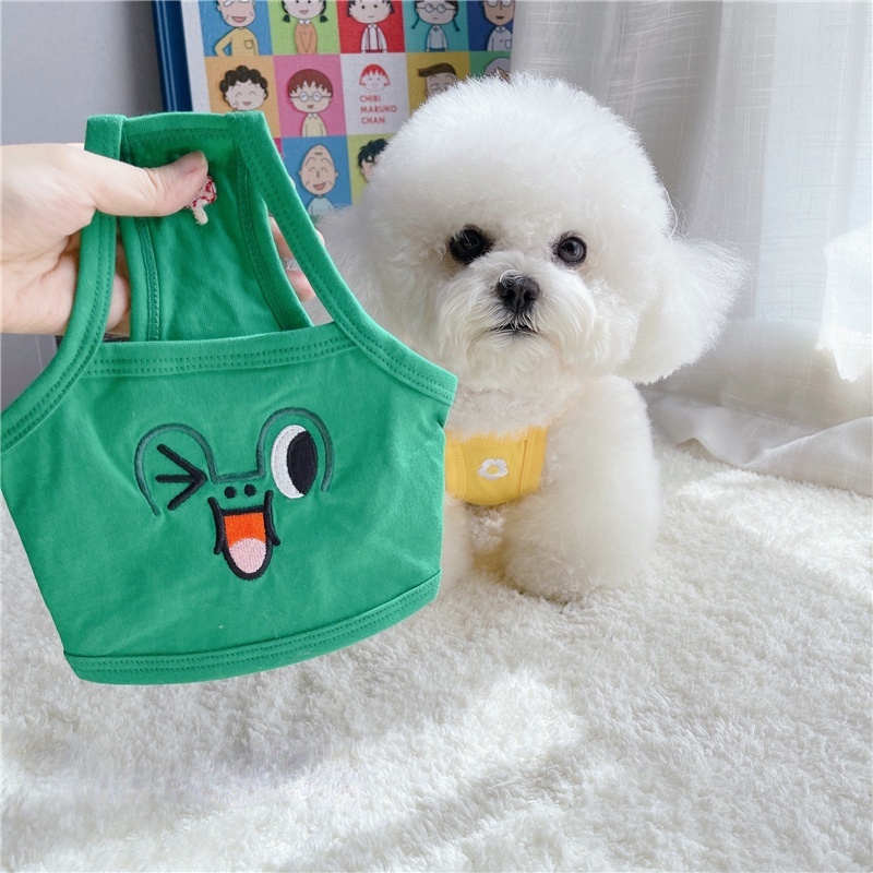&lt;cutepethome&gt;Áo Cho Thú Cưng Họa Tiết Hoạt Hình Dễ Thương Thời Trang Hàn Quốc