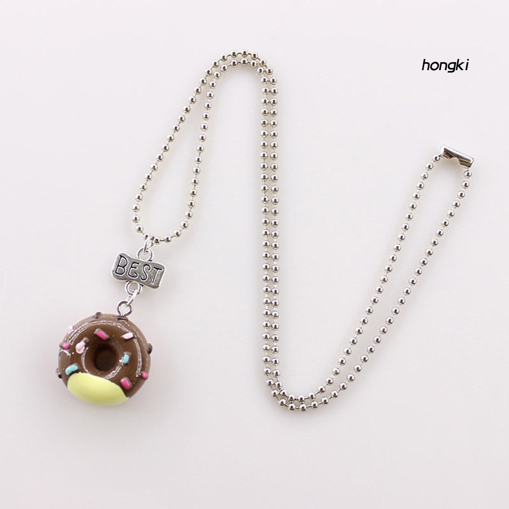 (Hàng Mới Về) Set 3 vòng cổ Tình Bạn Mặt Hình Bánh Donut Xinh Xắn