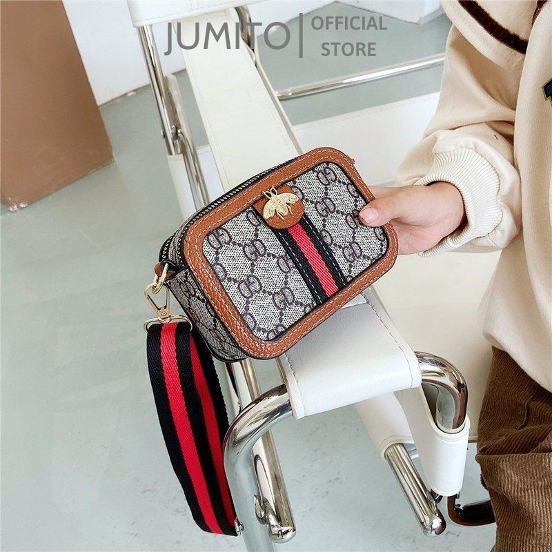 Túi xách mini đeo chéo cho bé gái GC dạng hộp chữ nhật hot trend 2022 JUMITO T2.028.NA