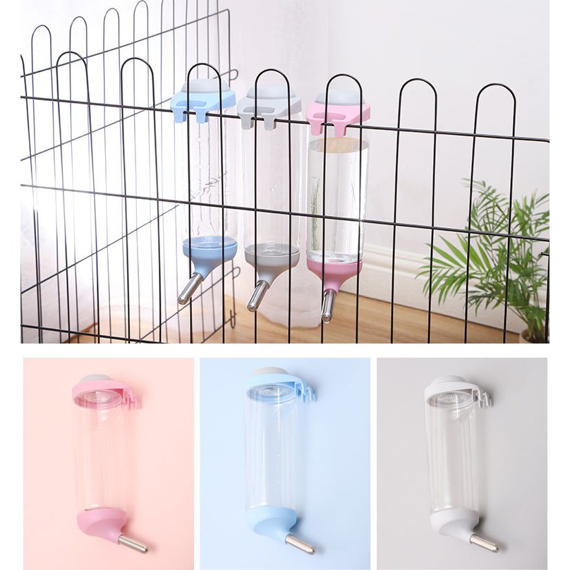 Bình nước gắn chuồng cho chó mèo size 350ml và 500ml
