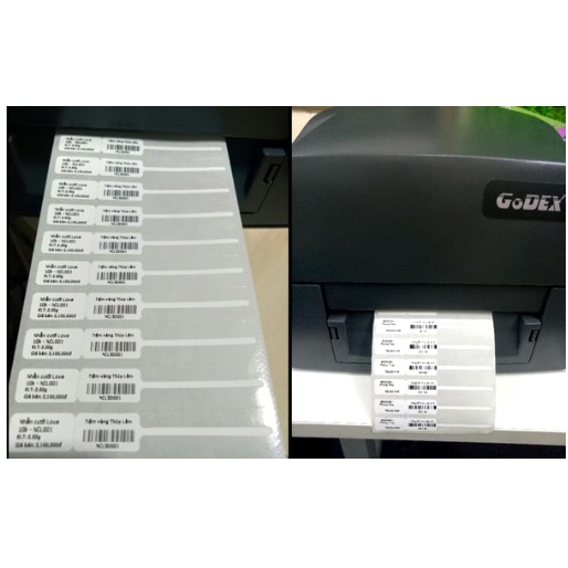 Máy in Godex G500 in tem nhãn mã vạch cho tiệm vàng bạc đá quý