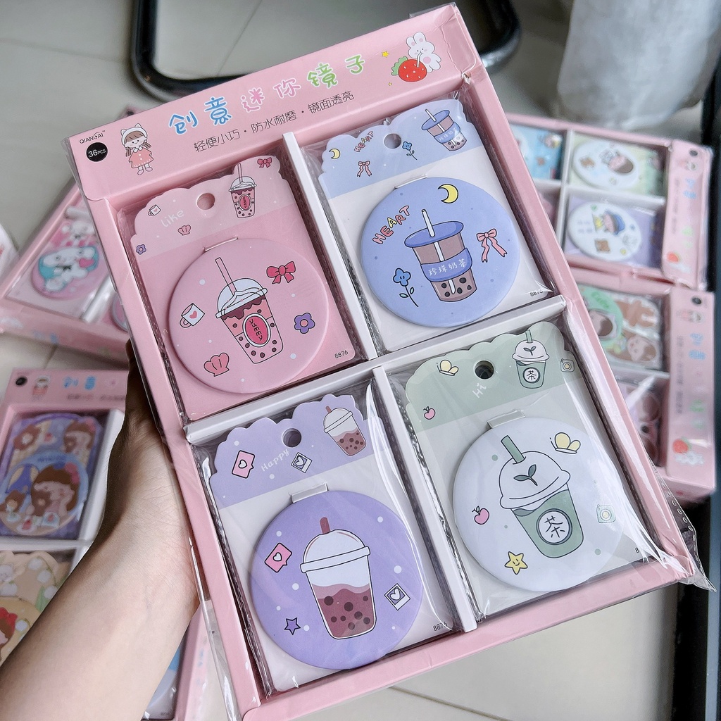 Gương mini cầm tay phong cách Hàn Quốc - Shop giao mẫu ngẫu nhiên 1034