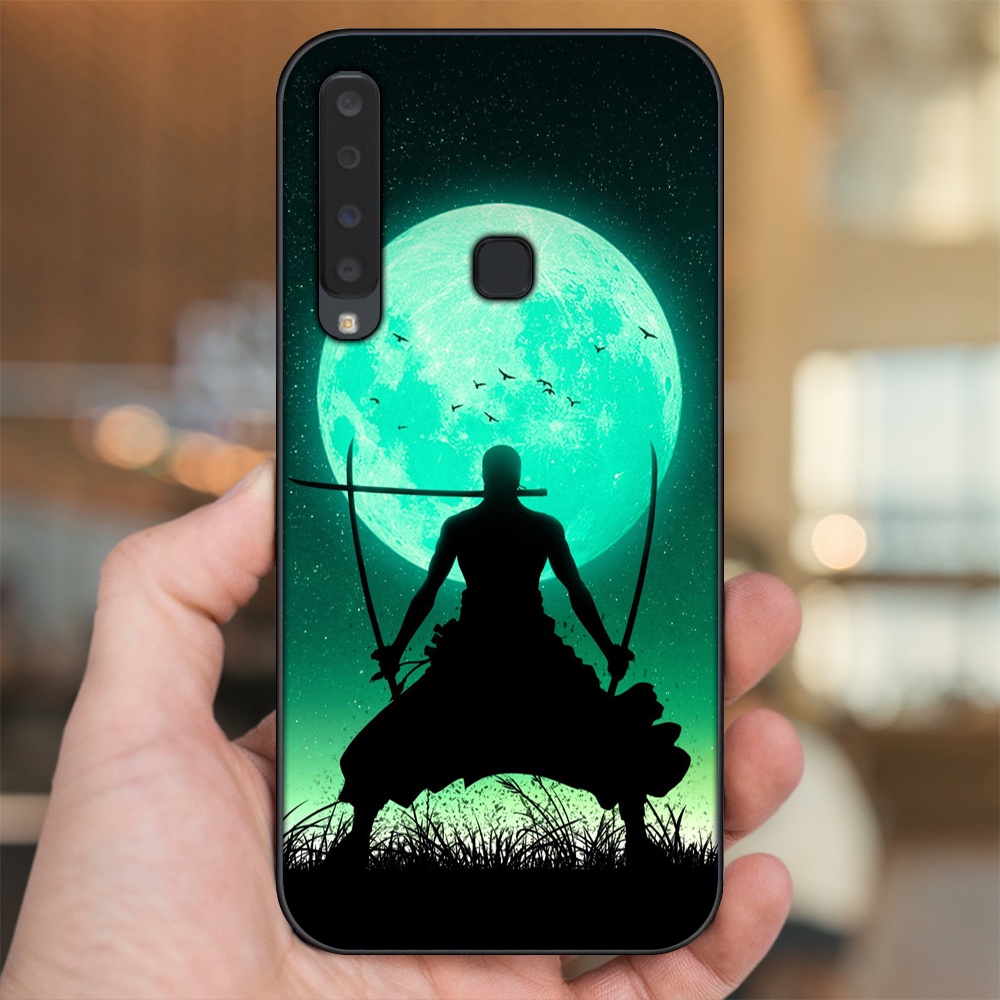 Ốp lưng Samsung A9 2018 viền đen in hình Zoro One Piece