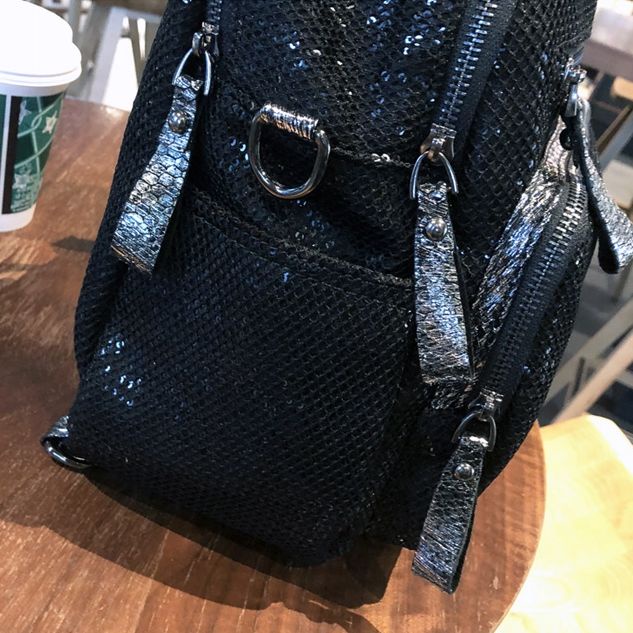 Ba Lô Du Lịch Đính Kim Sa Phiên Bản Hàn Quốc Phong Cách Mới Dễ Phối Đồ Hợp Thời Trang Cho Nữ