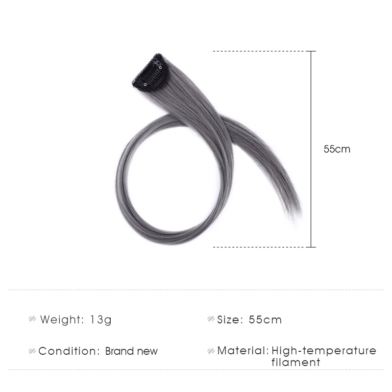 Tóc giả nối dài tự nhiên hợp thời trang cho nữ nhiều màu sắc tùy chọn