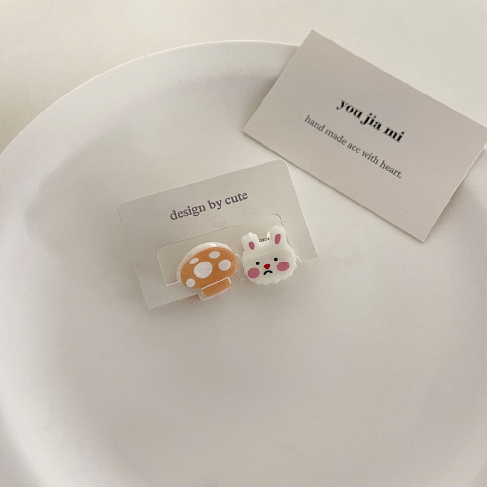 Set 2 Kẹp Tóc mini Họa Tiết Hoạt Hình Dễ Thương Cho Bé Gái