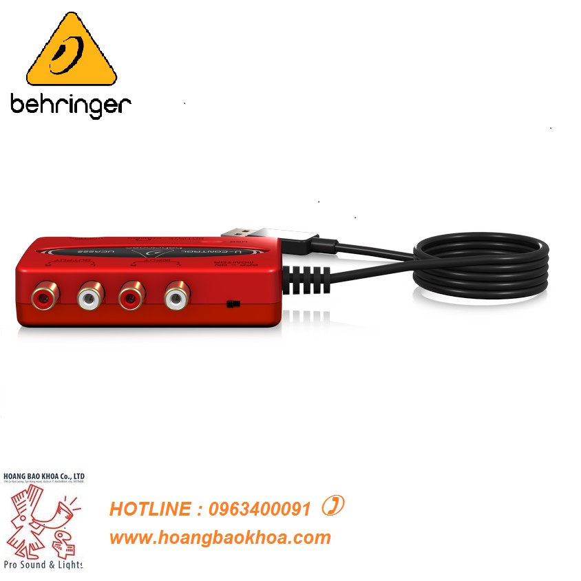 Card âm thanh  Behringer UCA222/UCA202 - Nhỏ gọn tiện lợi