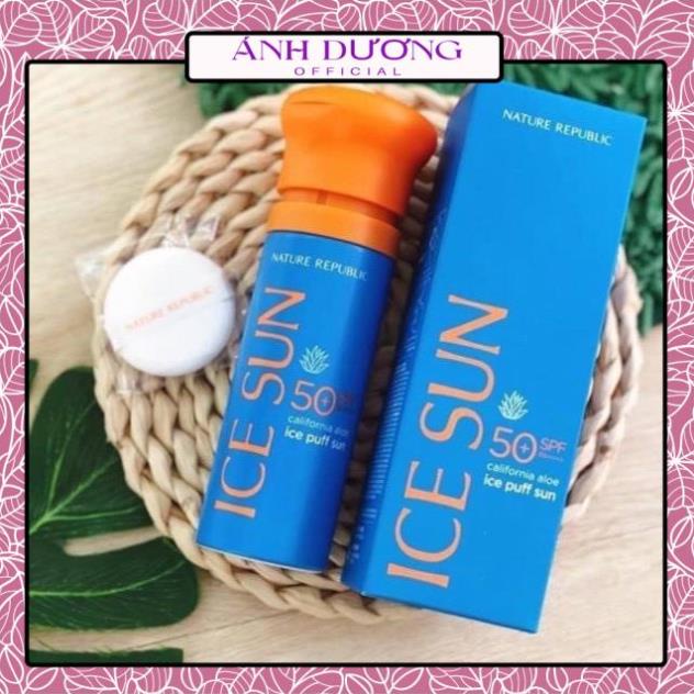 Kem chống nắng ICE PUFF SUN SPF , kem chống nắng dạng xịt lên đến 12 tiếng - anhduong.official.vn