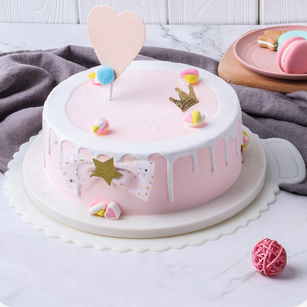 Khay Nhựa 4 / 6 / 8 / 10inch Đựng Bánh Kem Trang Trí Tiệc Cưới