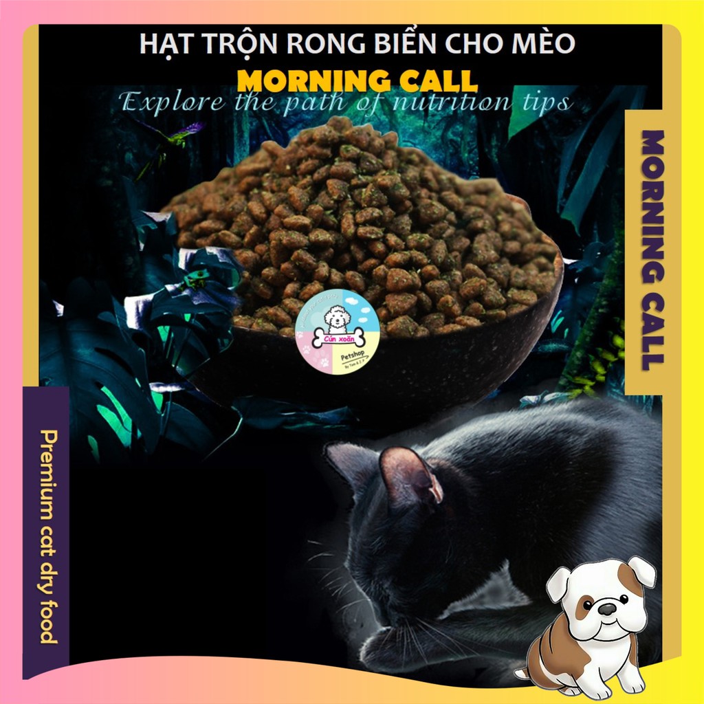 Thức ăn cho mèo vị rong biển Morning Call 🐱Túi 500gr🐱 phù hợp cho mèo từ 2 tháng tuổi