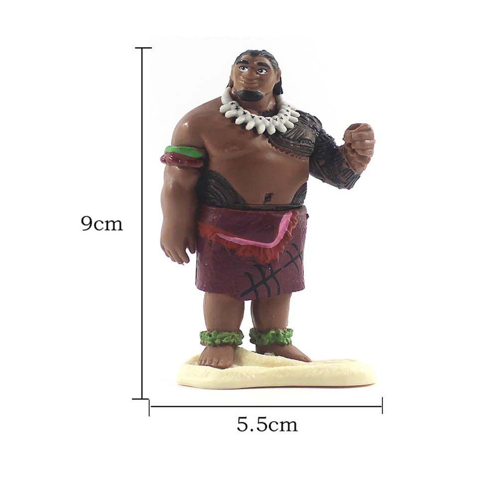 Set 6 Mô Hình Mô Phỏng Nhân Vật Phim Hoạt Hình Moana