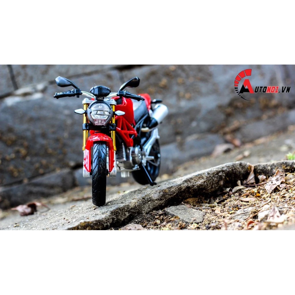 MÔ HÌNH XE DUCATI MONSTER 696 RED 1:12 MAISTO 4632