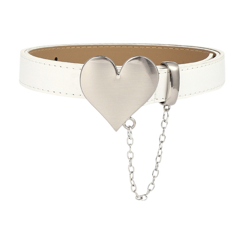 Thắt Lưng Khóa Hình Trái Tim Bằng Hợp Kim Cho Thanh Thiếu Niên