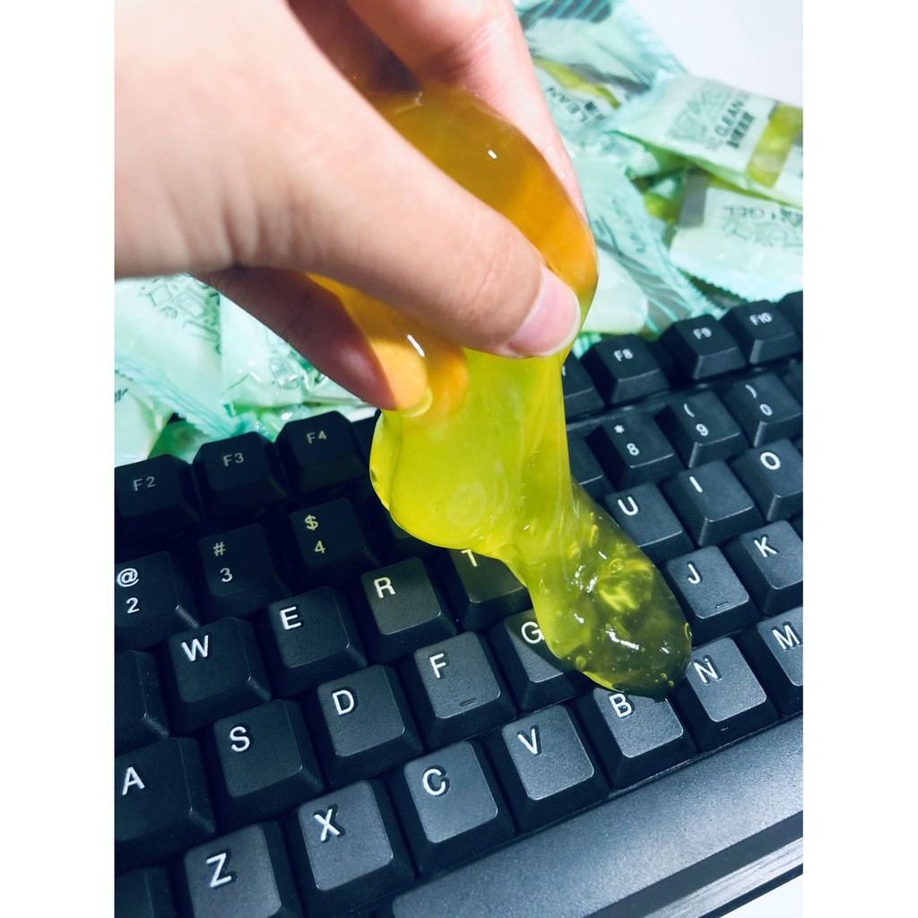Gel làm sạch vệ sinh bàn phím, laptop, ô tô, điện thoại, đa năng dạng gói Magic Clean siêu sạch an toàn - Spa Laptop