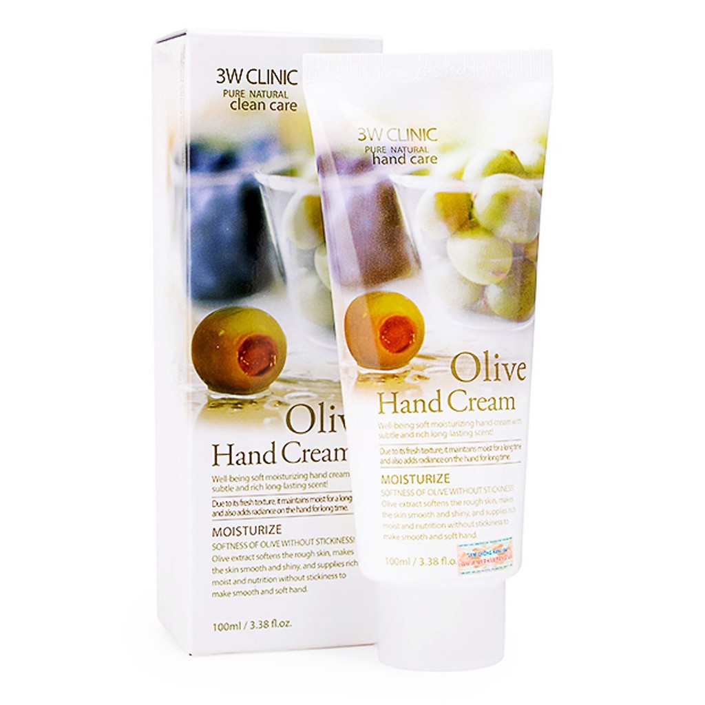 [Mã COSDAY giảm 8% đơn 150K] Kem dưỡng da tay 3W Clinic Hand Cream 100ml chính hãng Hàn Quốc - QM Beauty