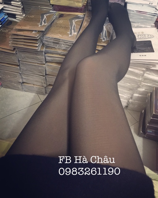 Quần tất 3D giả da Lusi đen - hàng loại 01