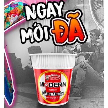 Mì Ly Modern Acecook Vị Lẩu Thái Tôm chứ danh - ngon đỉnh