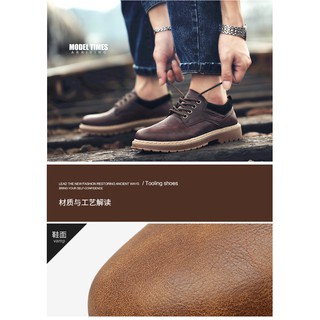 GIÀY DA NAM BOOT NGẮN