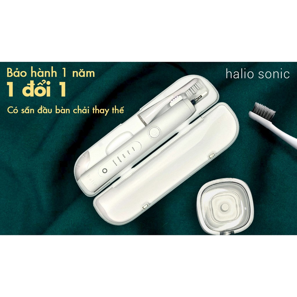 Bàn chải đánh răng điện Halio Sonic Whitening Toothbrush - Màu Rose Gold