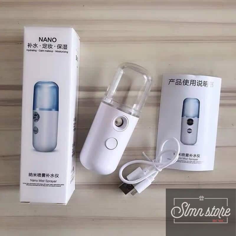 Máy Phun Sương Mặt NaNo Mini Cầm Tay Hỗ Trợ Dưỡng Da Cấp Nước, Máy Xông Hơi Tinh Dầu Tiện Dụng. SD1-Xitkhoang