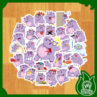 [Bộ 30 Sticker] Hình Dán Sticker Hà Mã Chaien | Dán Nón Bảo Hiểm, Điện Thoại, Laptop, Bình Nước
