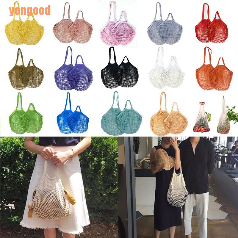 Túi Lưới cotton Đựng Rau Củ Quả Có Thể Tái Sử Dụng