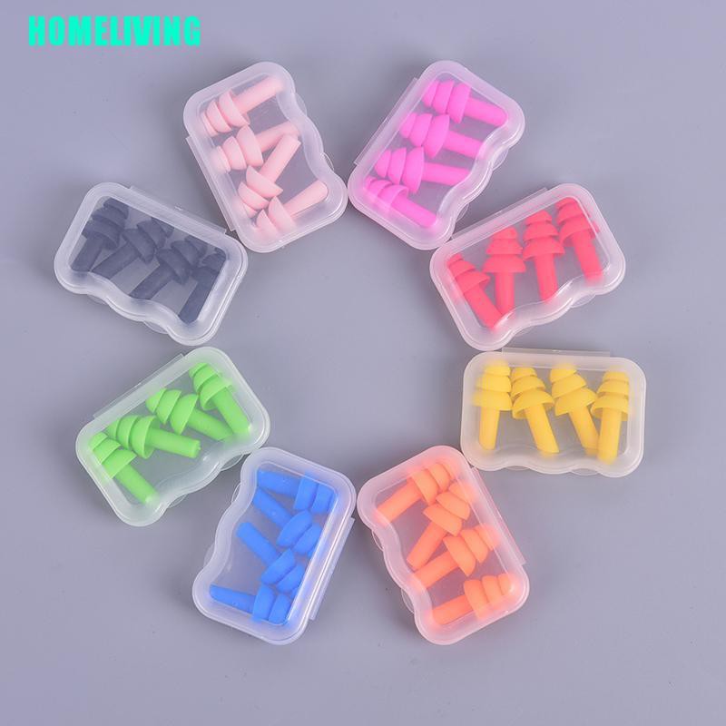 Set 2 Cặp Nút Bịt Tai Chống Ồn Tiện Dụng Khi Đi Du Lịch