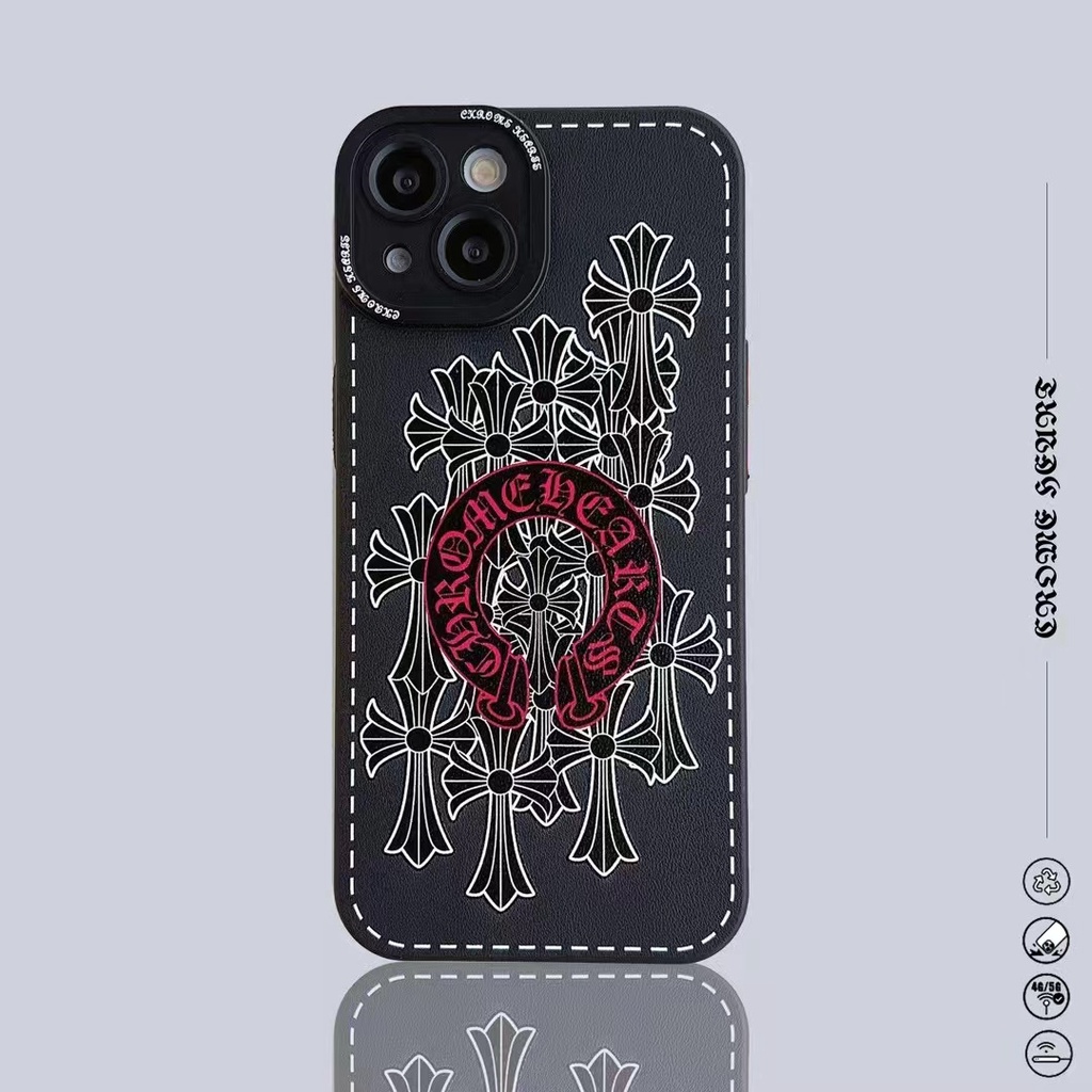 Ốp Điện Thoại Da Mềm Phối Nút Kim Loại Dành Cho iPhone 7 / 8 2020 7 / 8 PLUS XS XR XSMAX 11 12 13 PRO MAX