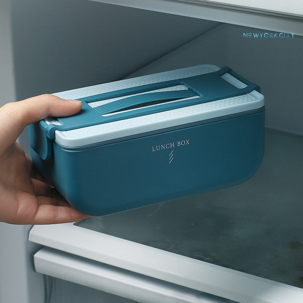 Hộp Đựng Cơm Trưa Hai Tầng Có Thể Hâm Nóng Trong Lò Vi Sóng Tiện Dụng Cho Nam Nữ
