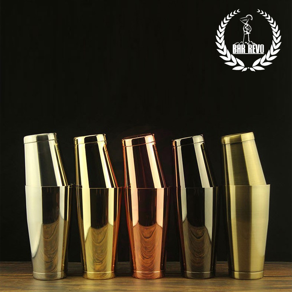 Plated Tin Set（750ml+550ml) With Base Shaker - Dụng cụ bartender