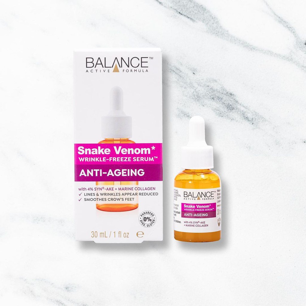 Serum chống lão hóa nọc rắn Balance Active Formula Snake Venom Wrinkle Freeze 30ml