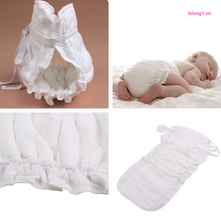 Tã lót sợi tre cotton 5 lớp có thể giặt và tái sử dụng chống nước dành cho bé