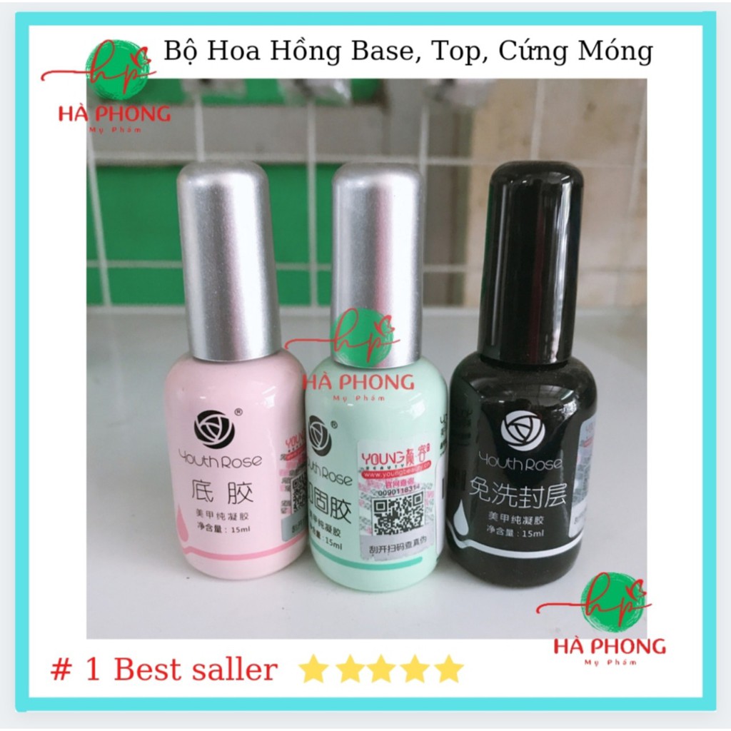 [ Chính Hãng ] Liên Kết - Top Bóng - Cứng Móng Hoa Hồng ( Chai 15ml)