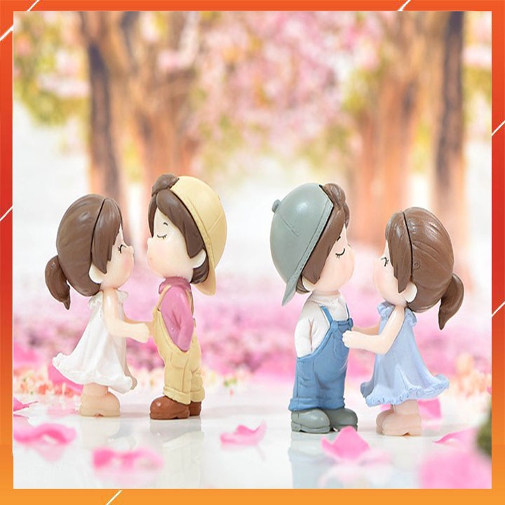 Cặp đôi khiêu vũ trang trí DIY sáng tạo làm móc khóa mặt dây chuyền mô hình hôn ôm, làm quà tặng, trang trí chậu cây, đồ