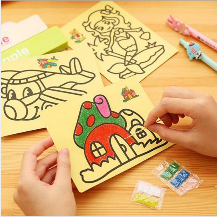 Tranh cát cho bé giá sỉ 4 size