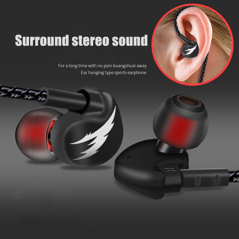 Tai Nghe Nhét Tai T3 Bass Trầm Có Micro Thiết Kế Thể Thao Năng Động