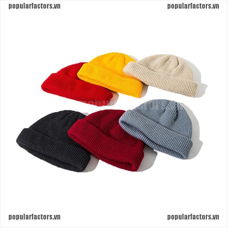 Mũ beanie Trơn Giữ Ấm Mùa Đông Thời Trang Cho Nam Nữ