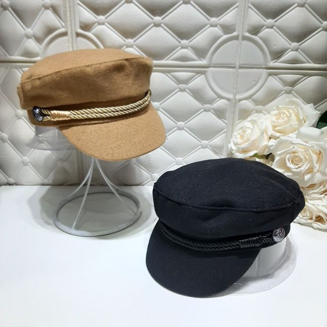 Mũ newsboy dạ thừng ms92