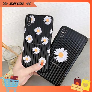 Ốp Lưng Hoa Cúc (In Phủ Bóng) - Ốp Iphone Dẻo Nổi Sọc 3D